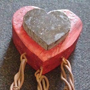 Laguna Beach Sawdust festival heart sculpture koch